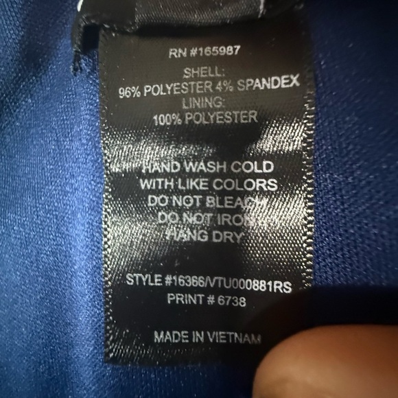 Kate and Lily Navy Pink Green Floral Rose Tiered Maxi Dress – Women’s Size 6 - Picture 5 of 9